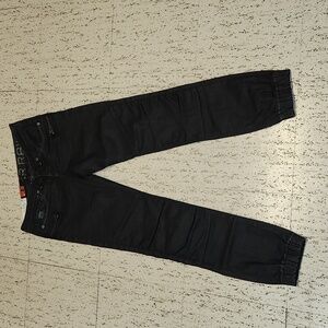 G-Star Raw Black Wax Coated Plus Sudden Straight Slim Leg Jeans BNWT
